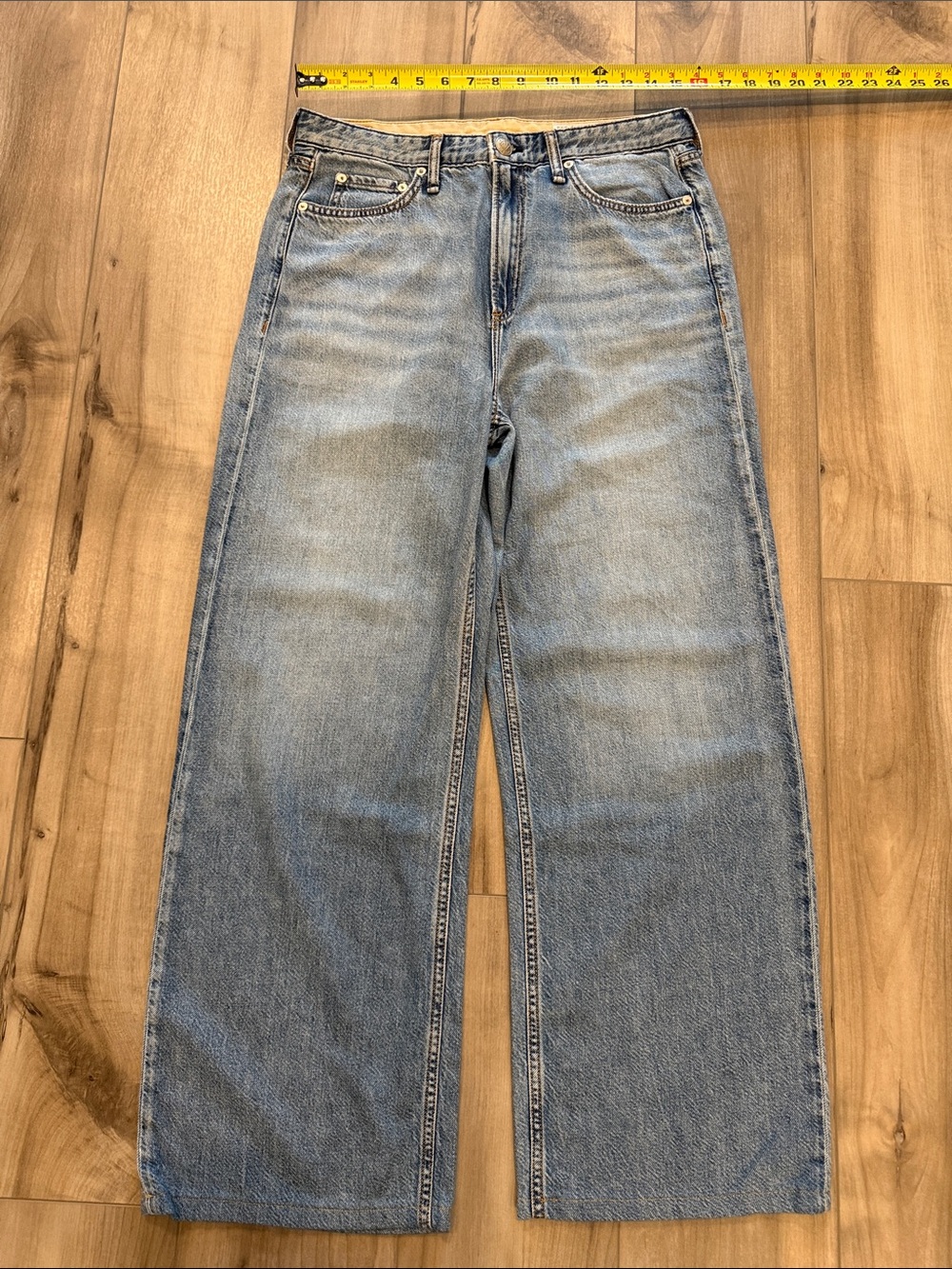 NEW rag & bone Logan Featherweight Wide Leg Jeans. Ultra Lightweight Edition  28 - Picture 4 of 11